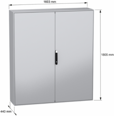 Spacial SM Compact Enclosure 1800x1600x400 mm IP55 IK10