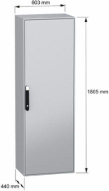Spacial SM Compact Enclosure 1800x600x400 mm IP55 IK10