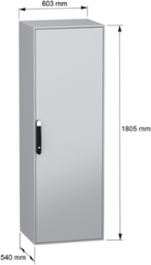 PanelSeT SM Compact Steel Enclosure 1800x600x500 mm, IP55, IK10