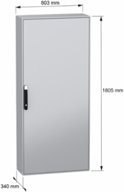 PanelSeT SM Compact Steel Enclosure 1800x800x300 mm IP55 IK10