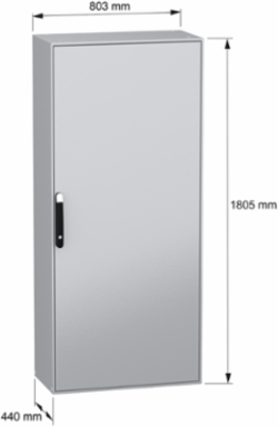 Spacial SM Compact Steel Enclosure 1800x800x400 mm IP55, IK10