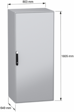 Spacial SM Compact Enclosure 1800x800x600 mm, IP55, IK10, 132 kg