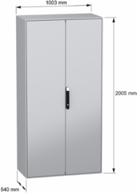 PanelSeT SM Compact Steel Enclosure 2000x1000x500 mm, IP 55, 117 kg