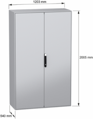 Spacial SM Compact Enclosure 2000x1200x500 mm, IP55, IK10, 194.5 kg