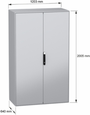 PanelSeT SM Compact Steel Enclosure 2000x1200x600 mm, IP55, IK10