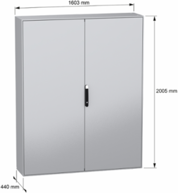 Spacial SM Compact Steel Enclosure 2000x1600x400 mm IP55 IK10