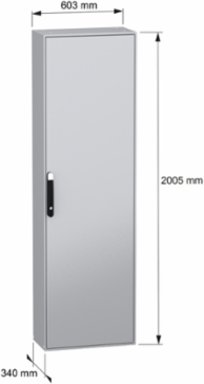 PanelSeT SM Compact Steel Enclosure 2000x600x300mm IP55 IK10