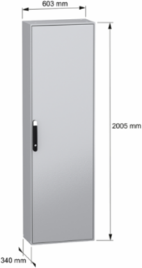 Spacial SM Compact Enclosure 2000x600x300 mm, IP55, IK10, 102 kg