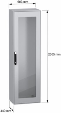 PanelSeT SM Compact Enclosure 2000x600x400 mm, IP55, 80 kg