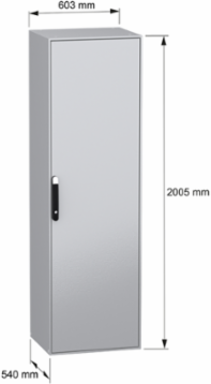 Spacial SM Compact Steel Enclosure 2000x600x500 mm, IP55, IK10