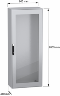 PanelSeT SM Compact Steel Enclosure 2000x800x400 mm, IP55, 90 kg