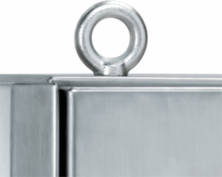 Spacial SM M12 Lifting Eyebolt Set of 4 - Galvanized Cast Steel, 1360 kg Load