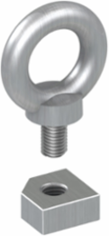 Spacial SM M12 Lifting Eyebolt Set of 4 - Galvanized Cast Steel, 1360 kg Load
