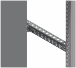 Intermediate Mounting Supports, Steel, Adjustable Depth 25 mm, Set of 10