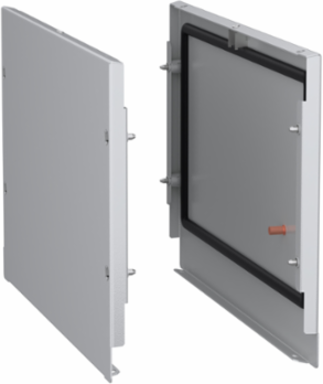 Side panels, PanelSeT SFN, for busbar chamber D500mm on electrical enclosure, RAL 7035, set of 2