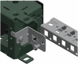 Cross Rail Support for Electrical Enclosure, Zinc Coated Steel, Adjustable Height