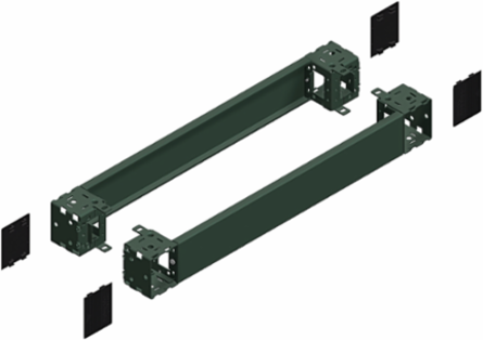 PanelSeT SFN Front & Rear Plinth, 400 mm Width, 100 mm Height, IK10, IP30