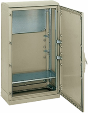 Set of 2 Uprights for 19 Inch Chassis, Galvanised Steel, 1000 mm Height
