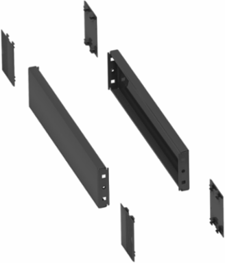 Side Panels for PanelSeT SFN, 400 mm Width, 100 mm Height, IP30, Grey RAL 7022