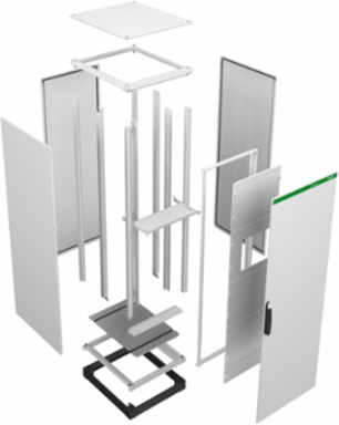 Side Panels Set for Plinth, 800 mm Width, 100 mm Height, IP20, IK10