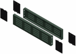 Ventilated Plinth Side Panels, 800 mm Width, 200 mm Height, IK10, IP20