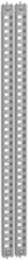 Universal Cross Rails 1 Row 1000 mm Zinc-Plated Steel 30 kg Max Load