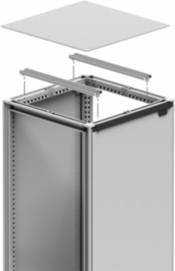 Universal Cross Rails, 800mm Length, Zinc-Plated Steel, 1 Row, Set of 2