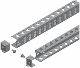 Universal Cross Rails Set of 2, 39 mm x 900 mm, Galvanized Steel, Max Load 40 kg