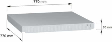 Spacial SF Ventilated Roof 800x800 mm, IP30, Steel & Plastic
