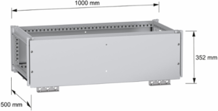 Top busbar chamber, PanelSeT SFN, for electrical enclosure W1000 D500mm, IP55