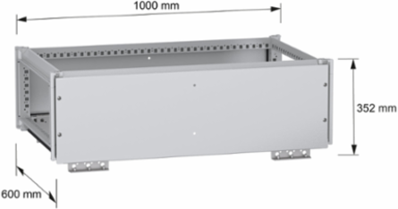 Top busbar chamber, PanelSeT SFN, for electrical enclosure W1000 D600mm, IP55