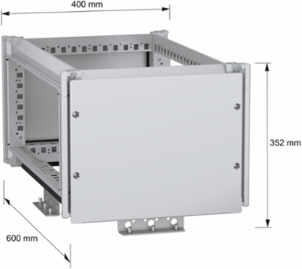Top busbar chamber, PanelSeT SFN, for electrical enclosure W400 D600mm, IP55