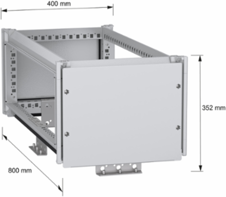 Top busbar chamber, PanelSeT SFN, for electrical enclosure W400 D800mm, IP55