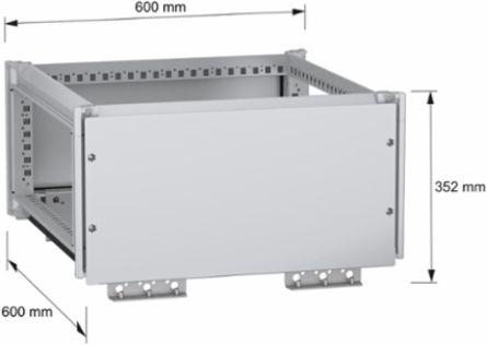 Top busbar chamber, PanelSeT SFN, for electrical enclosure W600 D600mm, IP55