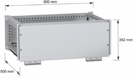 Top busbar chamber, PanelSeT SFN, for electrical enclosure W800 D500mm, IP55