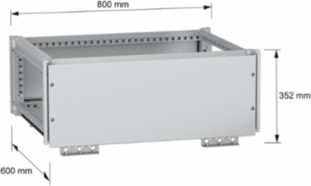 Top busbar chamber, PanelSeT SFN, for electrical enclosure W800 D600mm, IP55