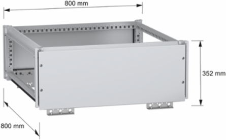 Top busbar chamber, PanelSeT SFN, for electrical enclosure W800 D800mm, IP55