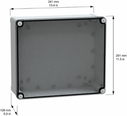 Thalassa TBP Industrial PC Box, 325 x 275 x 120 mm, IP66, IK08