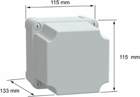 Thalassa TBS Industrial ABS Box, 116x133x116mm, IP66, Set of 2