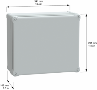 Thalassa TBS ABS Industrial Box 291x168x341mm IP66 IK07