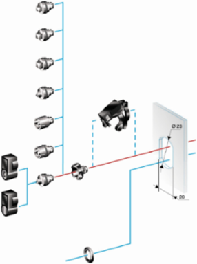 Double Bar Lock Insert 3mm Zamac, Multi-purpose Locking Accessory