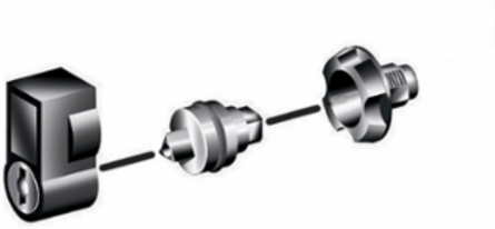 Multi-Purpose External Handle with Key Lock, 421 Barrel, Direct Mounting