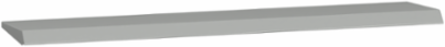 Spacial WM Canopy 1200x300 mm Grey RAL 7035, Galvanized Steel, 6 kg