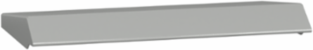 Spacial WM Canopy 300x150 mm Galvanized Steel Grey RAL 7035