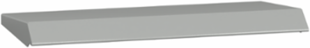 Spacial WM Canopy 400mm x 150mm Grey RAL 7035, Galvanised Steel