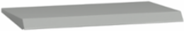 Spacial WM Canopy 600mm x 400mm Galvanized Steel Grey RAL 7035