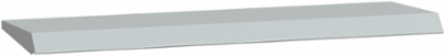 Spacial WM Canopy 800mm x 300mm Galvanized Steel, Grey RAL 7035