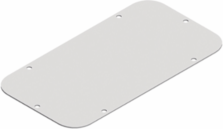 Standard Cable Gland Plate - 245mm x 130mm, Steel, RAL 7035