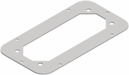 PanelSeT S3D Enclosure Cable Gland Plate 245x130 mm, Steel, Grey RAL 7035