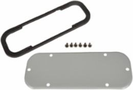 Cable Gland Plate, Plate Steel, 130x60 mm, 1 mm Thickness